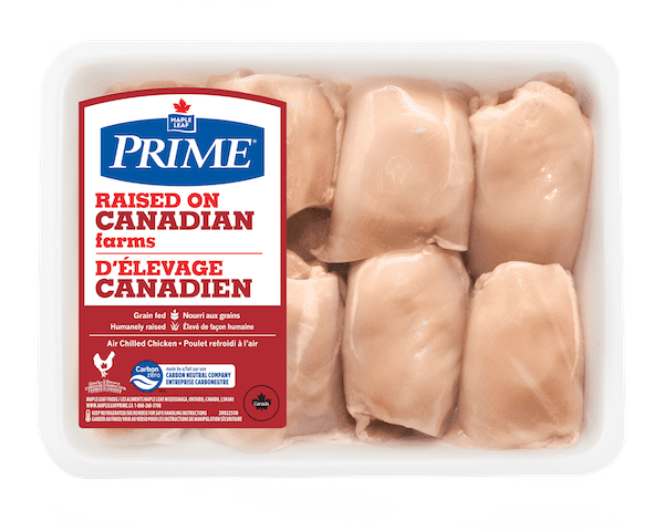 Maple Leaf Prime® Boneless Skinless Chicken Thighs Maple Leaf