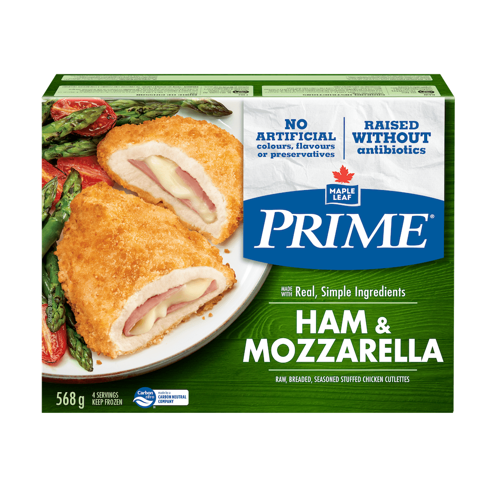 Maple Leaf Prime® Chicken Stuffed with Ham & Mozzarella Maple Leaf
