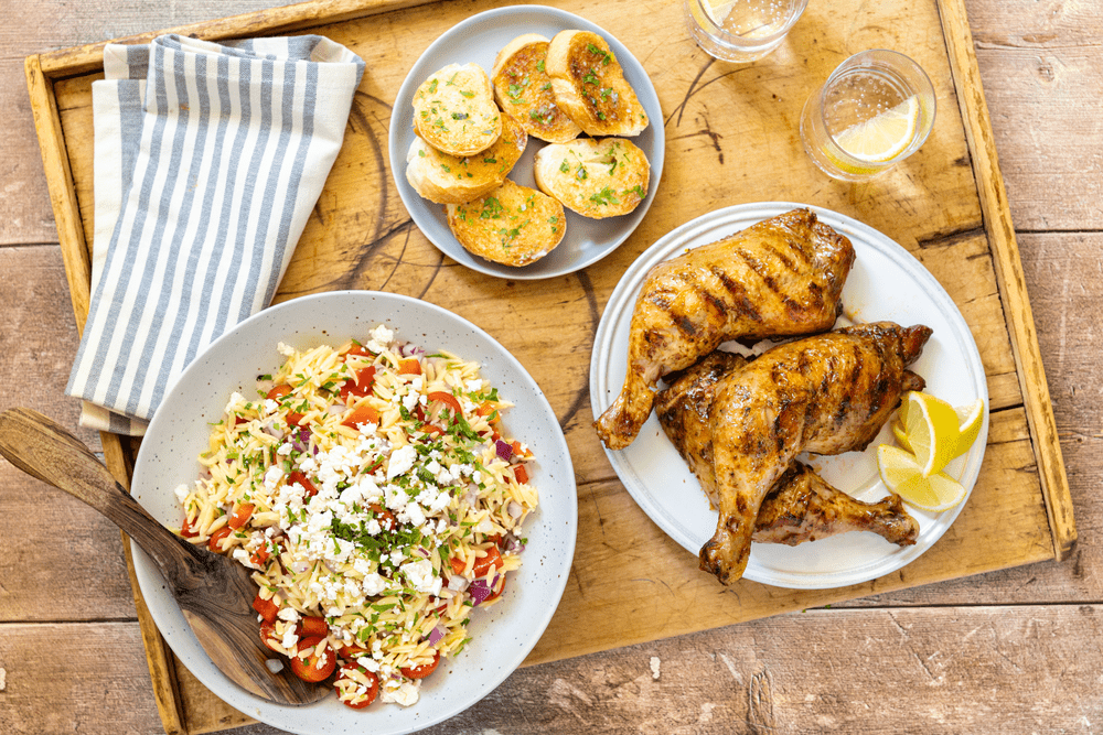 Rotisserie Chicken with Orzo
