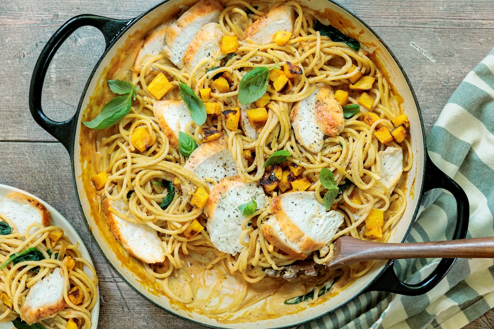 Pumpkin Chicken Pasta